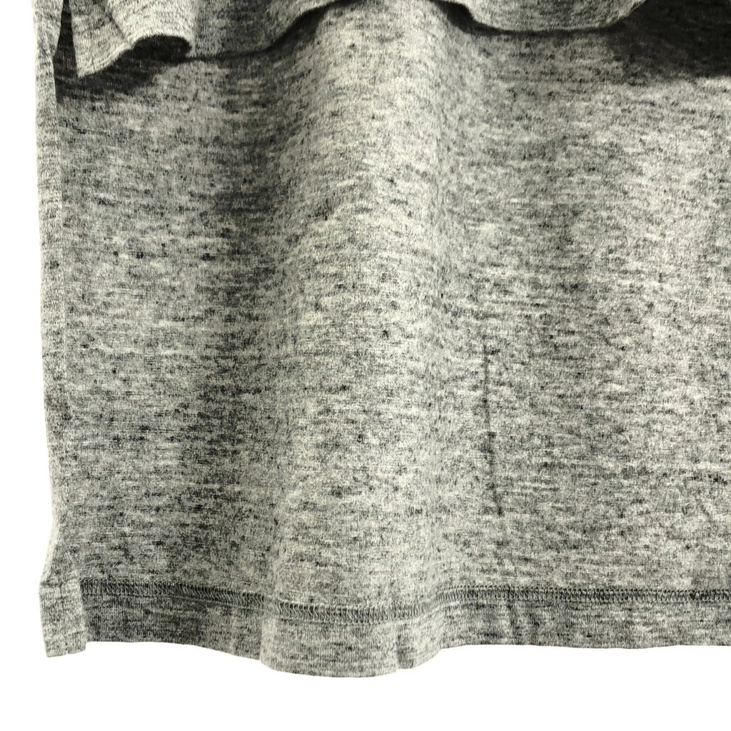 phenomenon / フェノメノン | 霜降り ロゴパッチ スリット ロング Tシャツ カットソー | M | メンズ