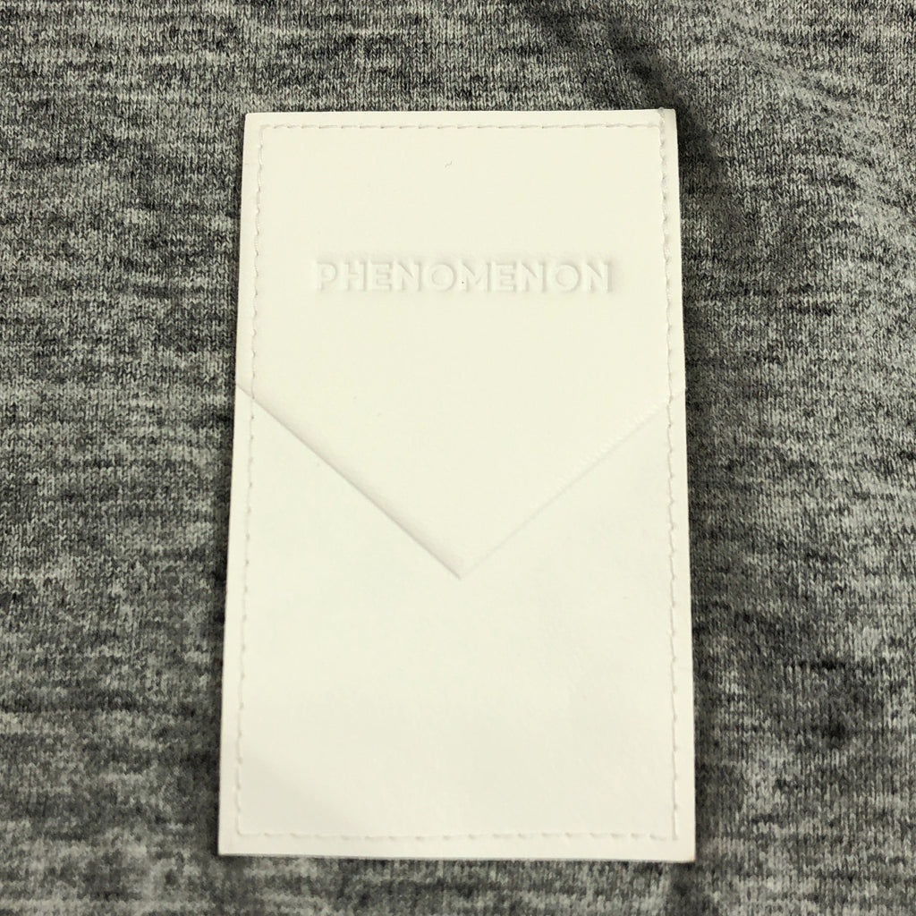 phenomenon / フェノメノン | 霜降り ロゴパッチ スリット ロング Tシャツ カットソー | M | メンズ