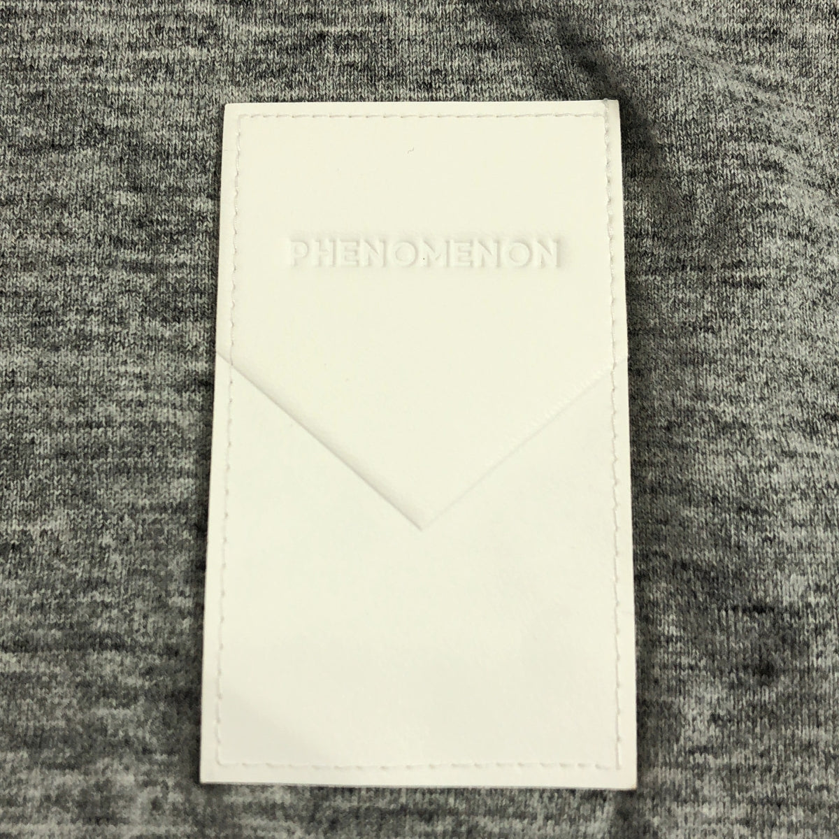 phenomenon / フェノメノン | 霜降り ロゴパッチ スリット ロング Tシャツ カットソー | M | メンズ