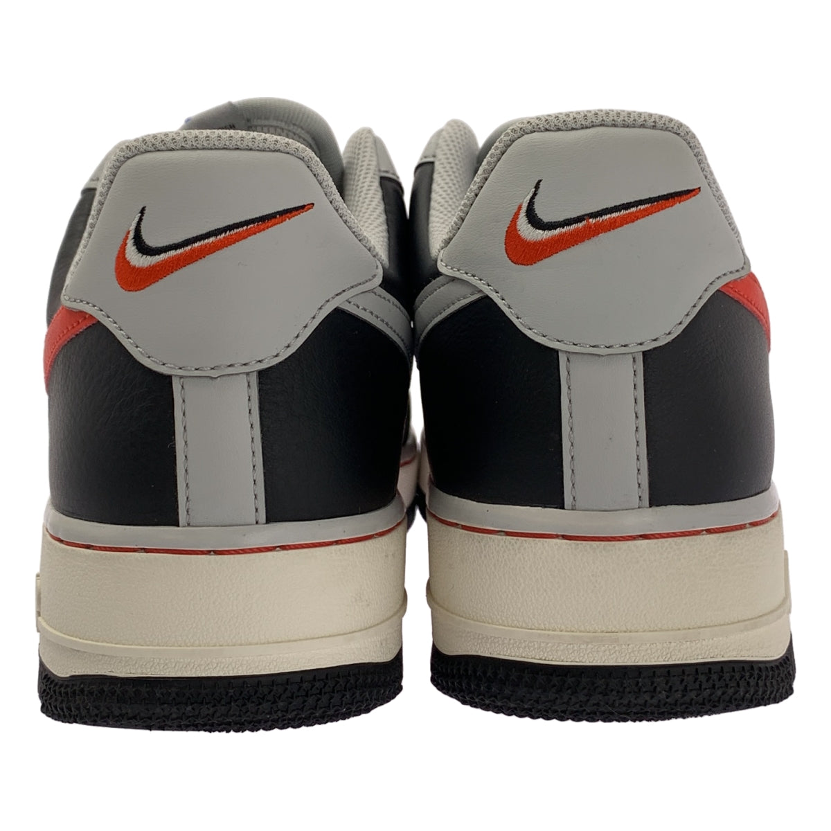 [狀況極佳] Nike | 空軍一號 '07 LV8 EMB Elevate 嵌入式運動鞋 / DC8874-001 | 尺寸 27.5 | 灰色/黑色/紅色 | 男款