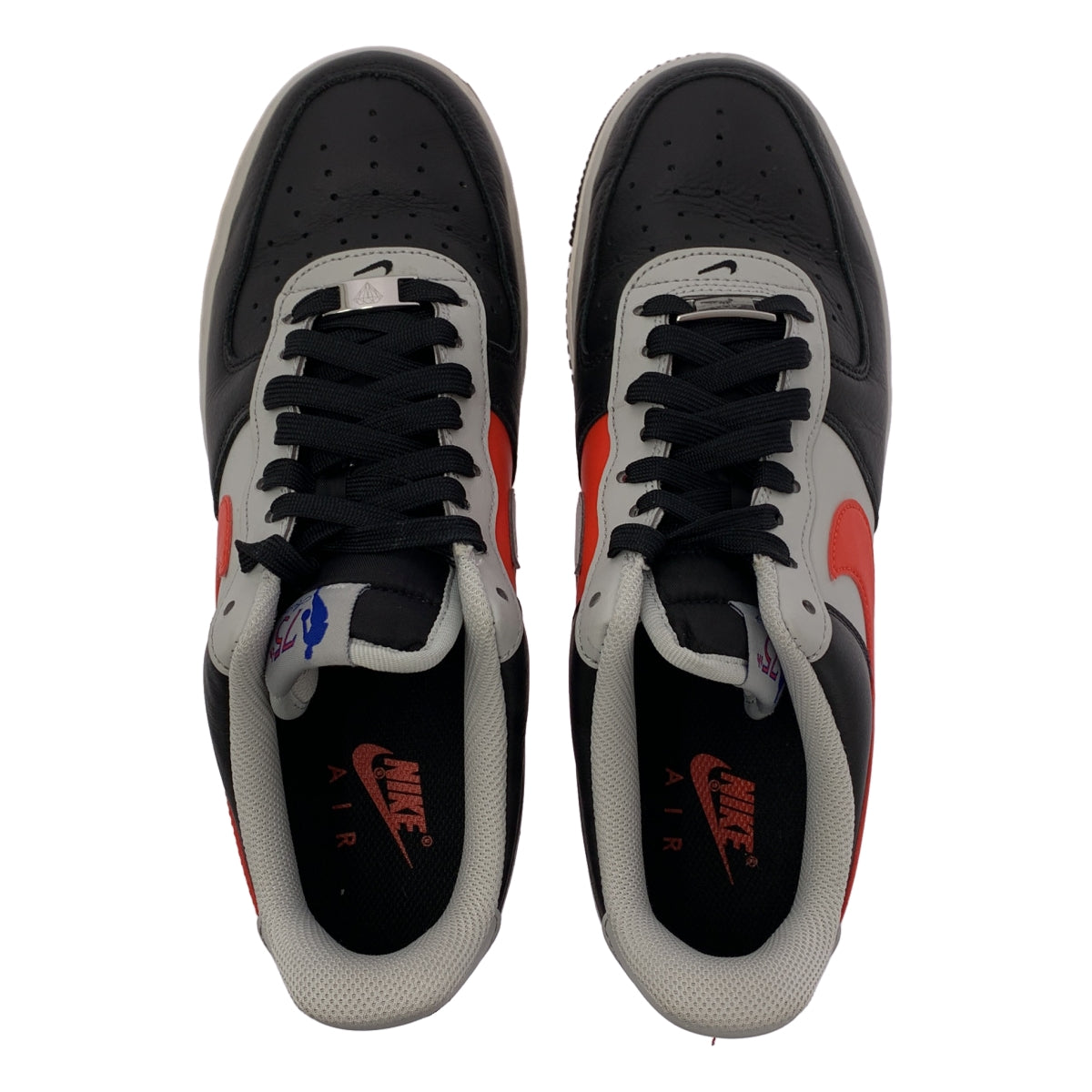 [狀況極佳] Nike | 空軍一號 '07 LV8 EMB Elevate 嵌入式運動鞋 / DC8874-001 | 尺寸 27.5 | 灰色/黑色/紅色 | 男款