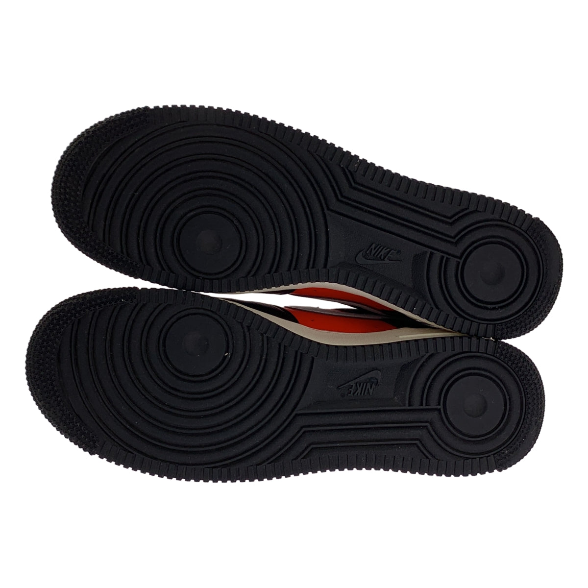 [狀況極佳] Nike | 空軍一號 '07 LV8 EMB Elevate 嵌入式運動鞋 / DC8874-001 | 尺寸 27.5 | 灰色/黑色/紅色 | 男款