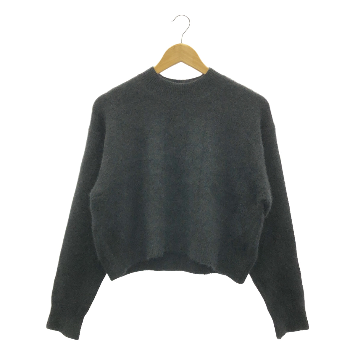 【美品】  H BEAUTY&YOUTH / エイチビューティアンドユース | 2023AW | ＜H＞CROPPED KNIT CARDIGAN クロップドニットカーディガン | ブラック | レディース