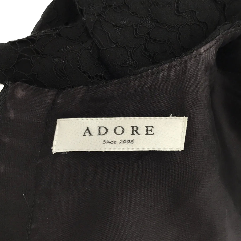 ADORE / アドーア | フラワーレースワンピース | 36 | ブラック | レディース
