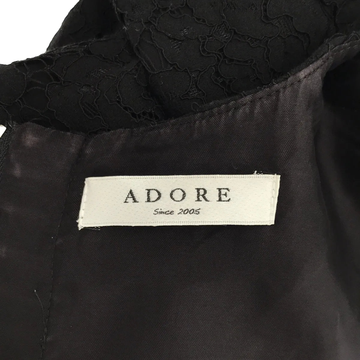 ADORE / アドーア | フラワーレースワンピース | 36 | ブラック | レディース