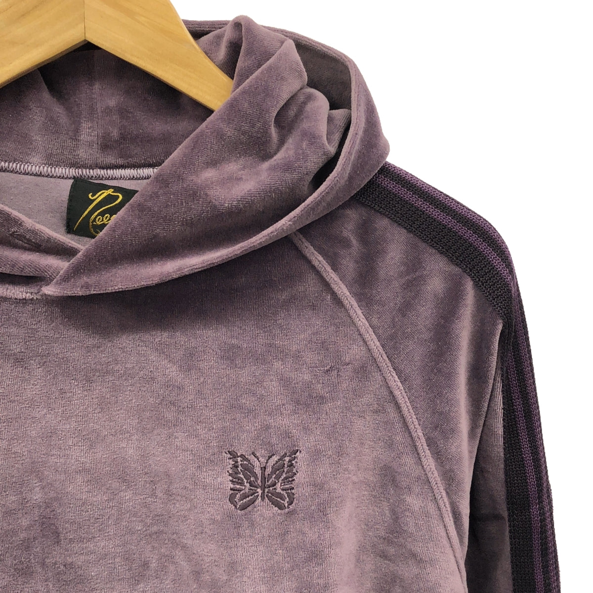 Needles | TRACK HOODY - C/PE VELOUR Track Hoodie | 2 | Purple | Women's