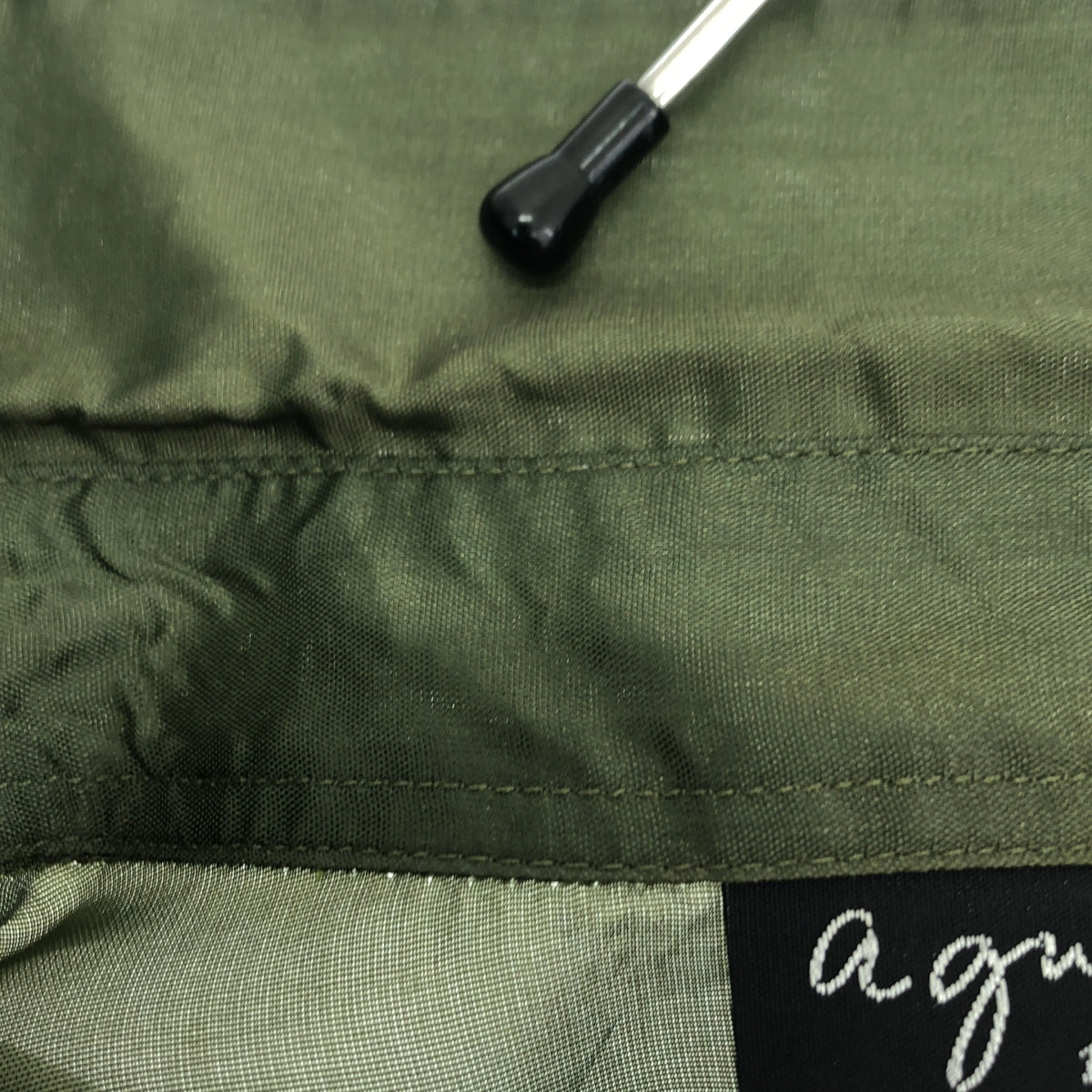 Agnes b. HOMME / アニエスベーオム | 90年代 旧タグ アセテート レーヨン シャツ | 36 | カーキ | メンズ