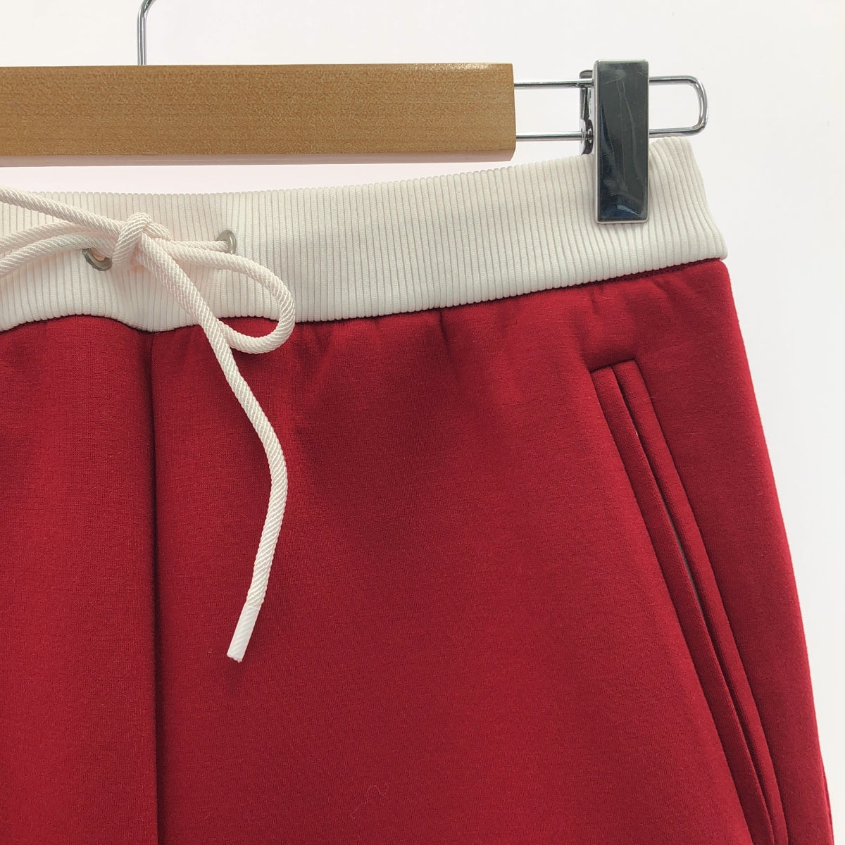 Shinzone / シンゾーン | 2025SS | AIR TRACK PANTS エアー トラックパンツ | レッド / ホワイト | レディース