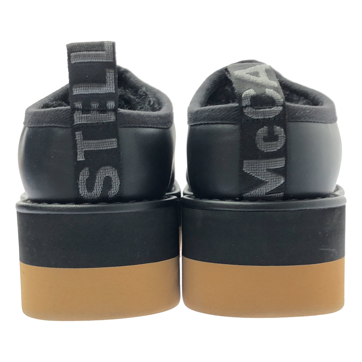 STELLA McCARTNEY / 스텔라 맥카트니 | 스니 쿼리스 스트라이프 플랫폼 슬리퍼 | 37 | 블랙 | 여성