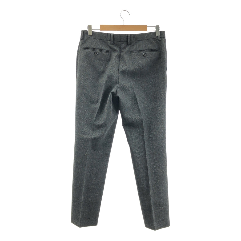 MARGARET HOWELL / マーガレットハウエル | × FOX BROTHERS / ウール スラックス パンツ | M | ダークグレー系 | メンズ