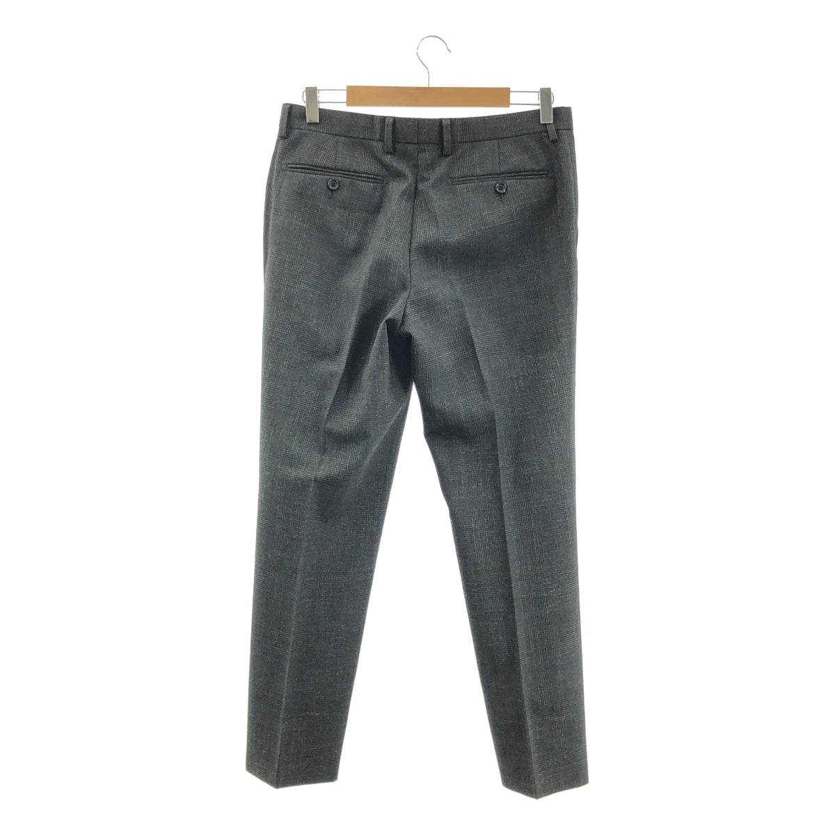 MARGARET HOWELL / マーガレットハウエル | × FOX BROTHERS / ウール スラックス パンツ | M | ダークグレー系 | メンズ
