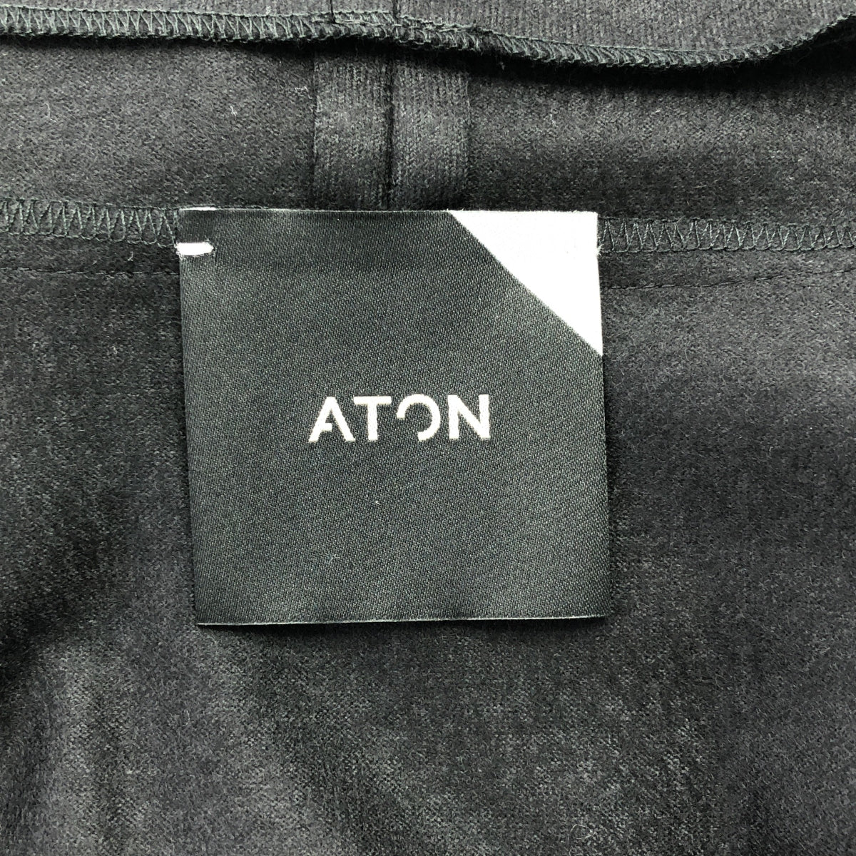 [新產品] ATON | CLOUD MELTON JERSEY 高領洋裝 | 尺寸 02 | 黑色 | 女款