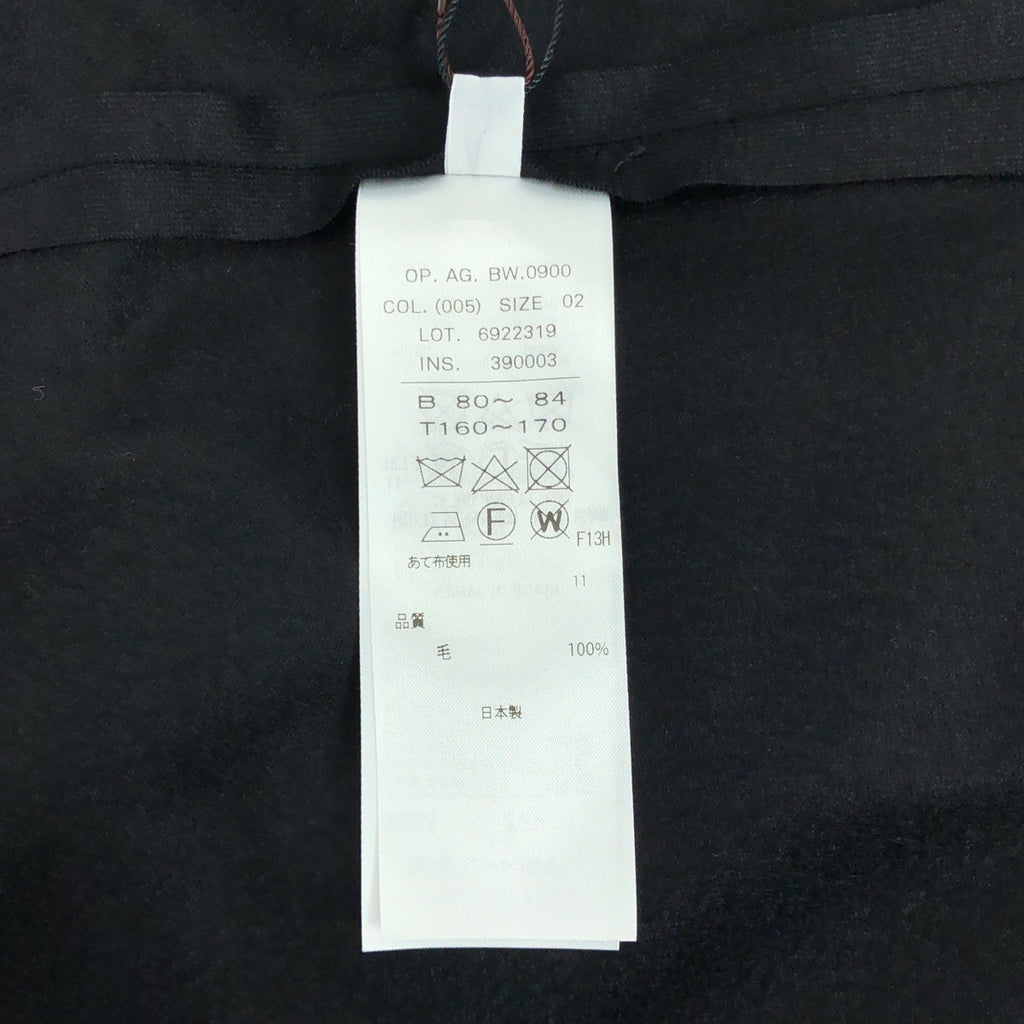 【新品】  ATON / エイトン | CLOUD MELTON JERSEY タートルネックドレス ワンピース | 02 | ブラック | レディース
