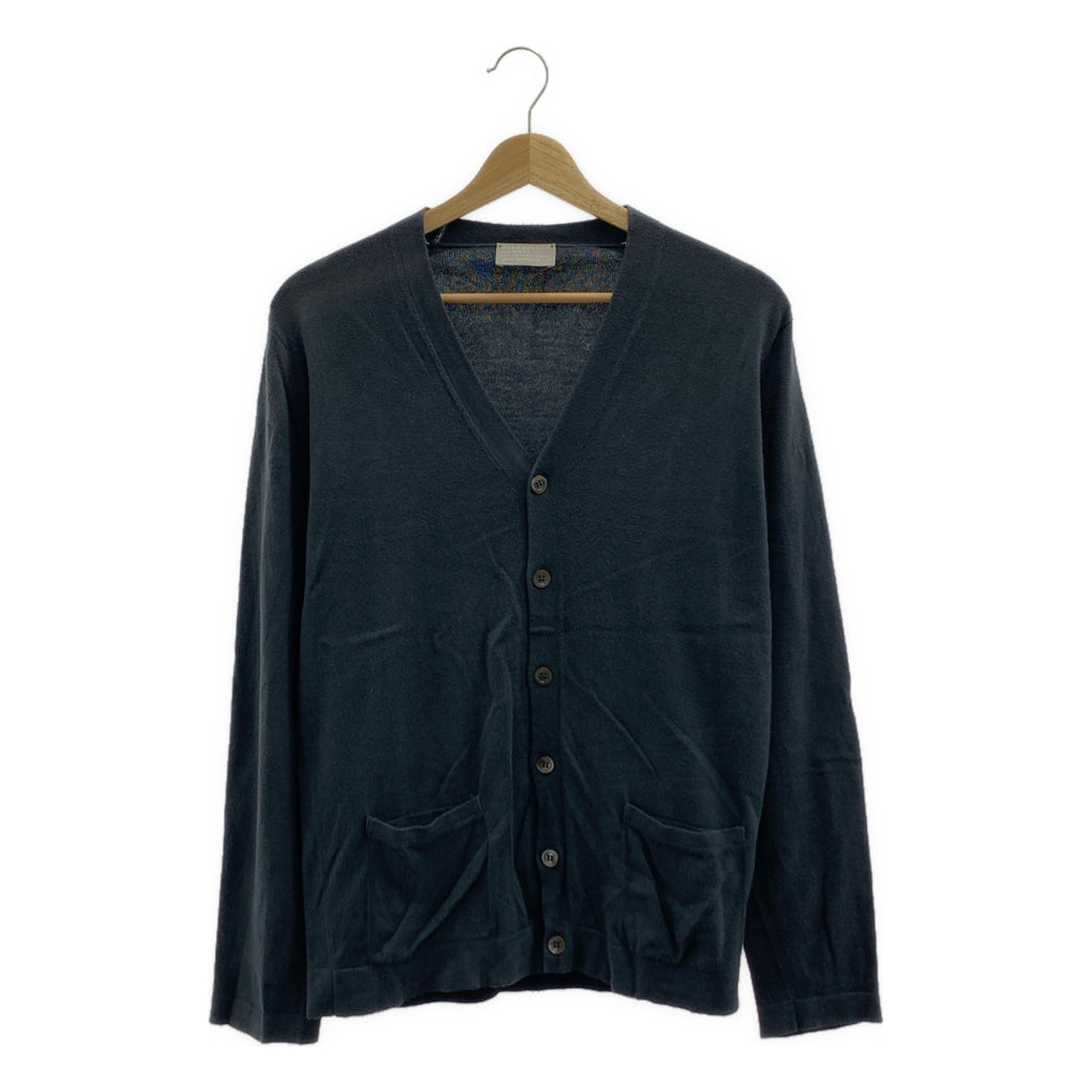 MARGARET HOWELL / 마가렛 하웰 | × JOHN SMEDLEY / 존스 메들리 별주 코튼 하이 게이지 V 넥 니트 카디건 | M | 남성
