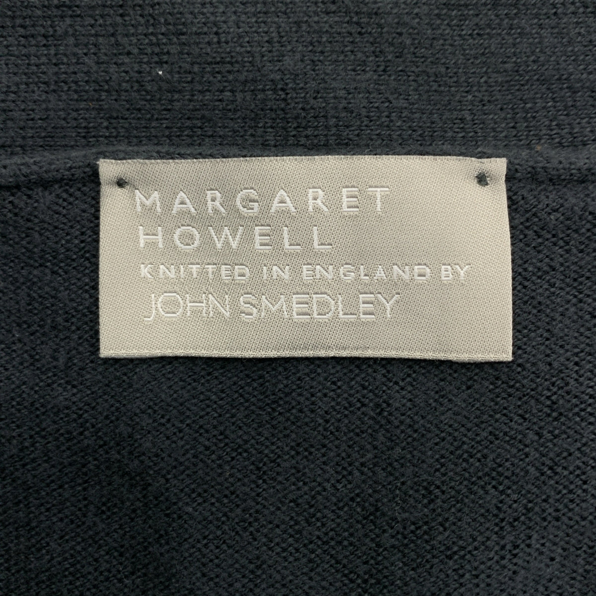 MARGARET HOWELL / 마가렛 하웰 | × JOHN SMEDLEY / 존스 메들리 별주 코튼 하이 게이지 V 넥 니트 카디건 | M | 남성
