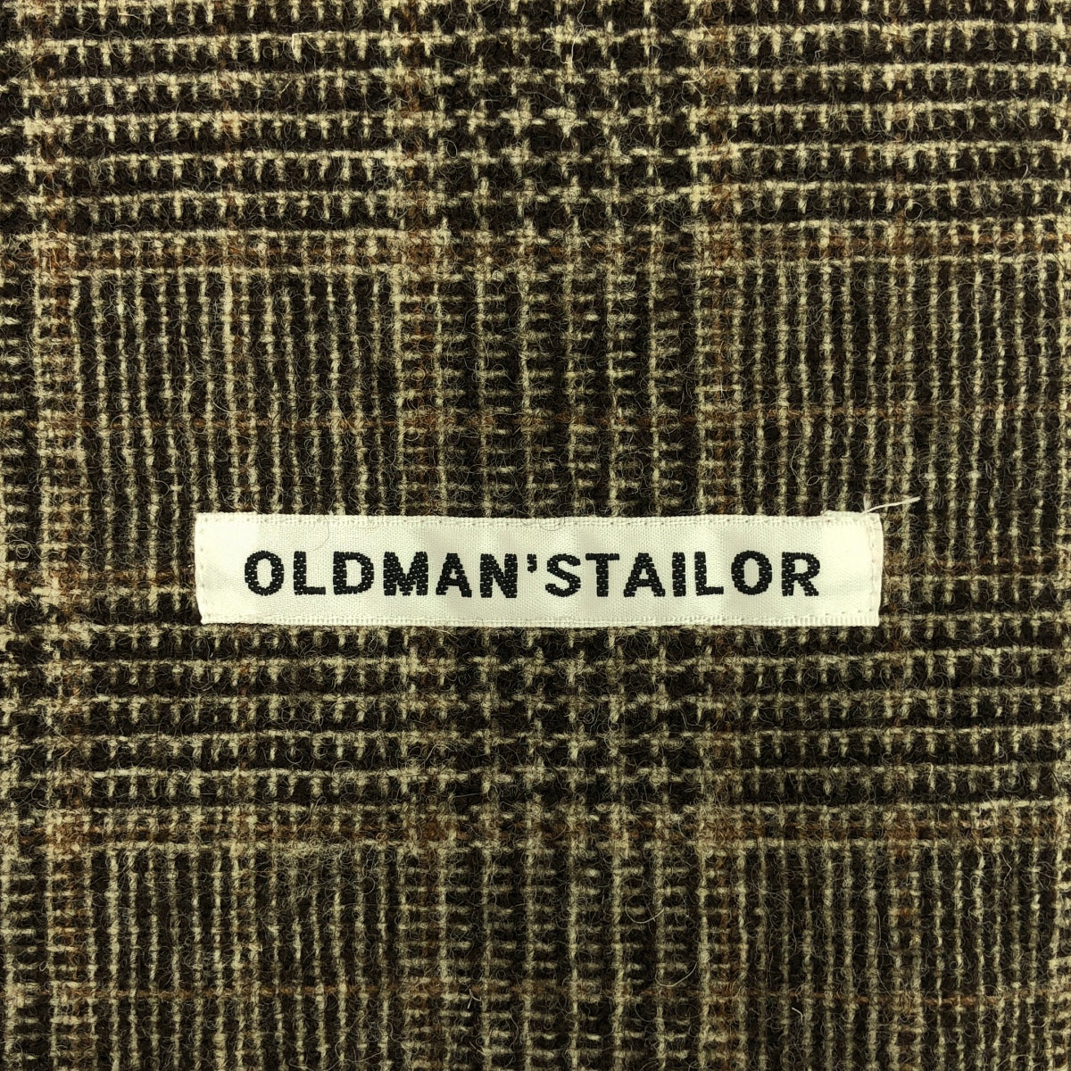 OLDMAN'S TAILOR / 올드맨즈 테일러 | 울 포켓 첨부 Zip 스톨 머플러 / 유니섹스 | 브라운 |