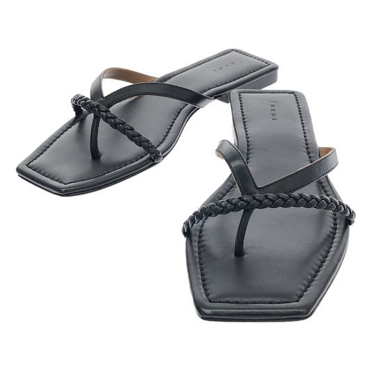 [New] luana | Flat sandals | 38 | Black | Women's