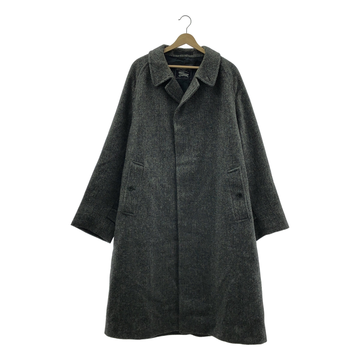 Burberrys / バーバリー | 1970s〜1990s ヴィンテージ HARRIS TWEED ハリスツイード 1枚袖 ステンカラーコート | 54R |
