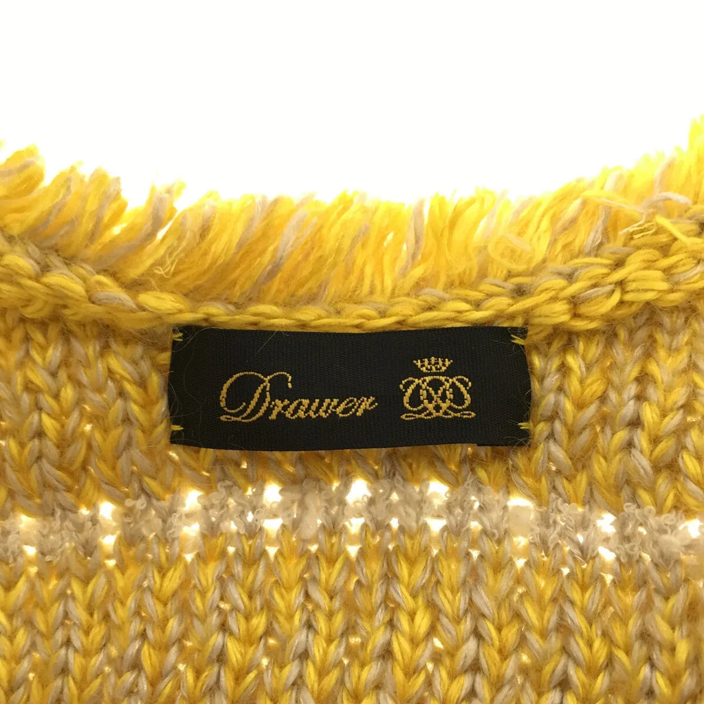 【美品】  Drawer / ドゥロワー | ミックスツイード ロングベスト | イエロー | レディース