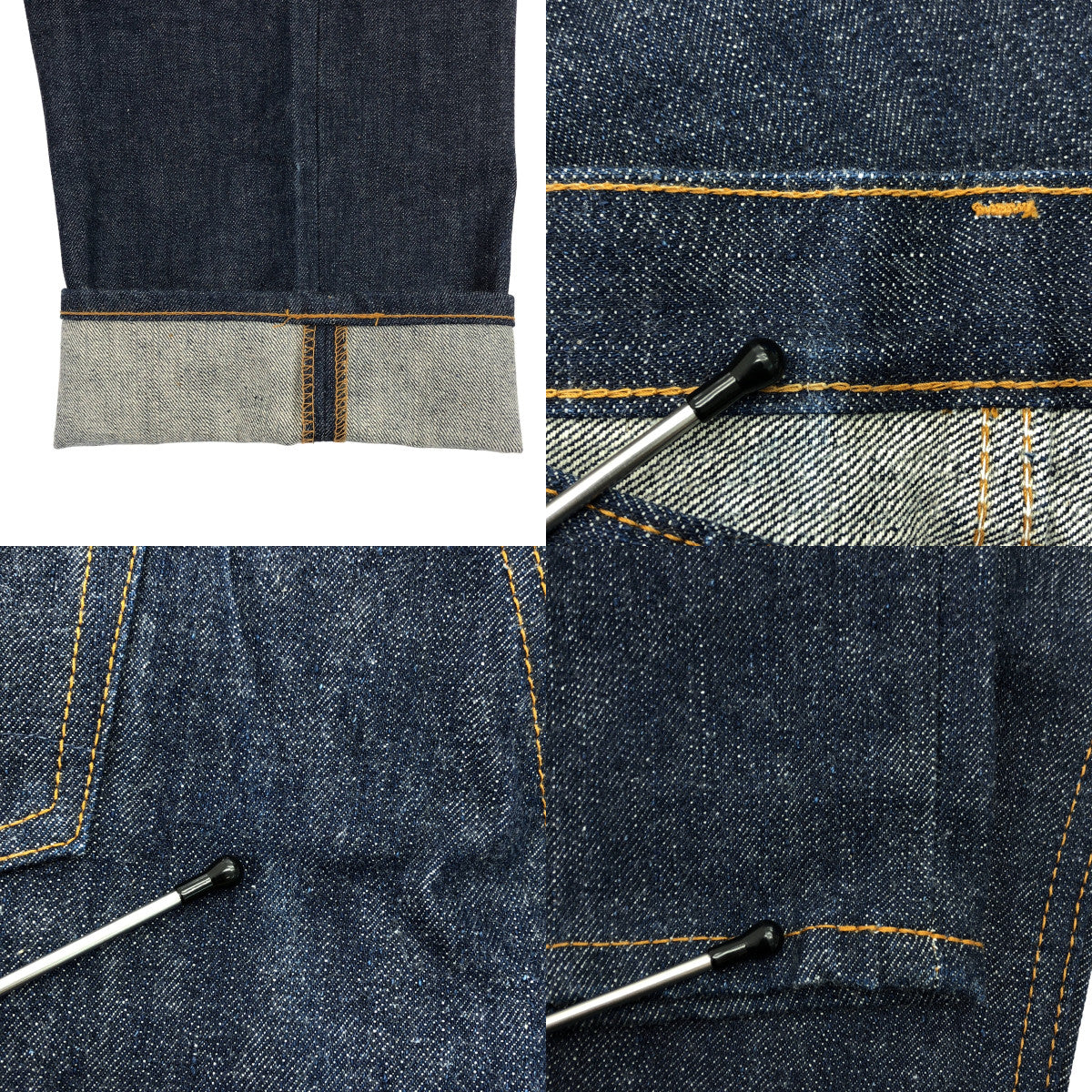 orslow / 오아슬로우 | 101 지퍼 플라이 테이퍼드 데님 팬츠 | S |