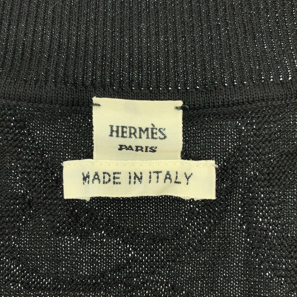 HERMES / 헤르메스 | 2024 | Naoussa / 나우사 실크 셰인 던클 자카드 니트 가디건 | 38 |