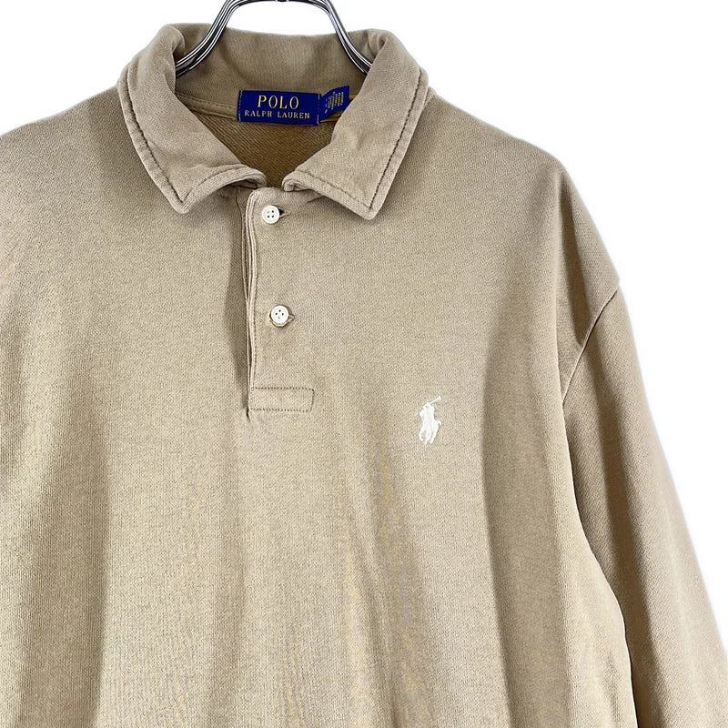POLO RALPH LAUREN / ポロラルフローレン | ワンポイントポニー 襟付き スウェット トレーナー | S | メンズ