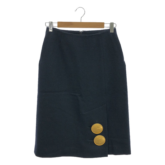 ANREALAGE / ANREALAGE | Wool huge button skirt |