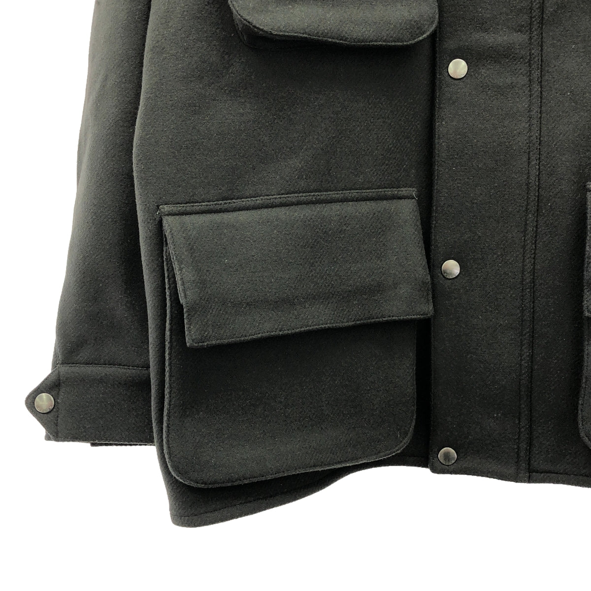 HEUGN / Yugen | MILIOR 雙層編織麥爾登呢 / BOB CUSTOM / 羊毛羊絨夾克 | 3 |炭灰色 |男士