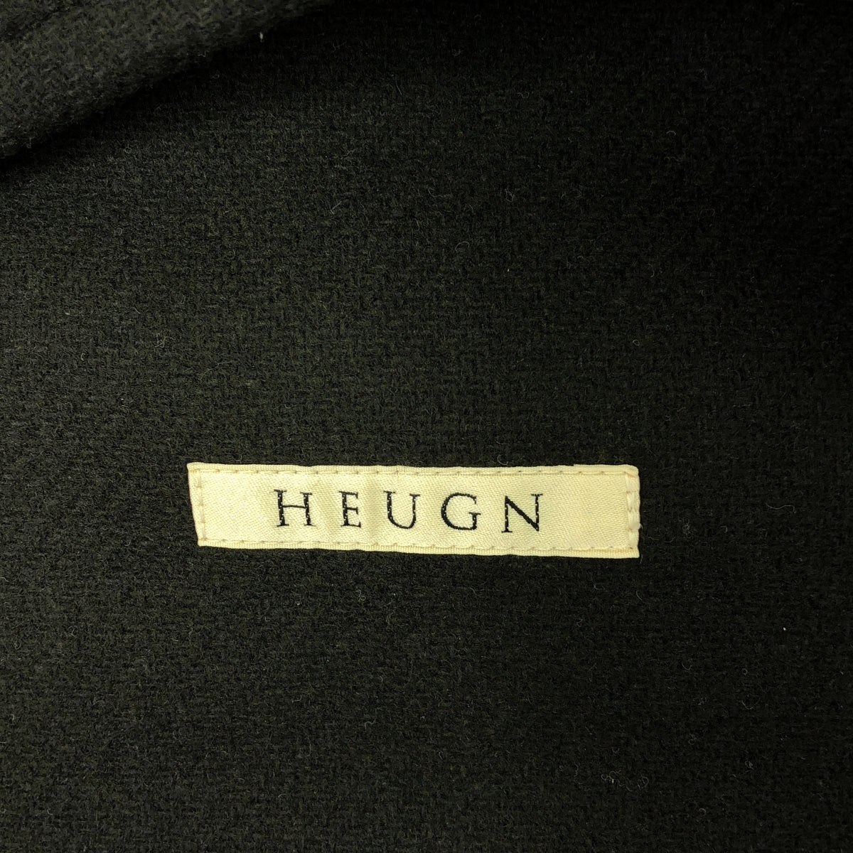 HEUGN / Yugen | MILIOR Double Weaving Melton / BOB CUSTOM / Wool Cashmere Jacket | 3 | Charcoal Gray | Men's