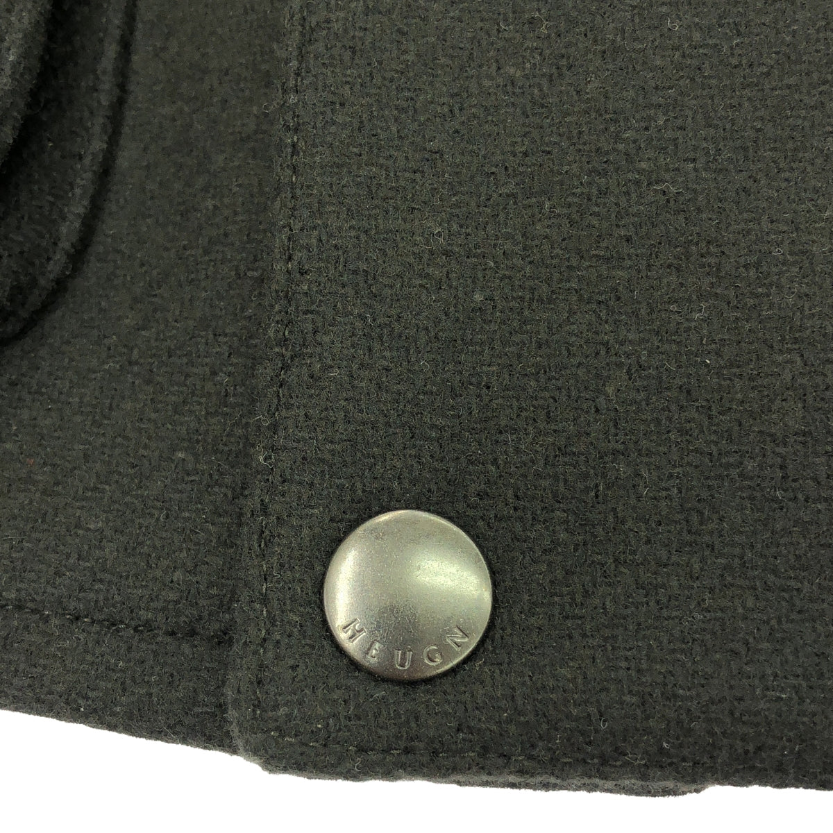 HEUGN / ユーゲン | MILIOR社Double Weaving Melton / BOB CUSTOM / ウール カシミヤ ジャケット | 3 | チャコールグレー系 | メンズ