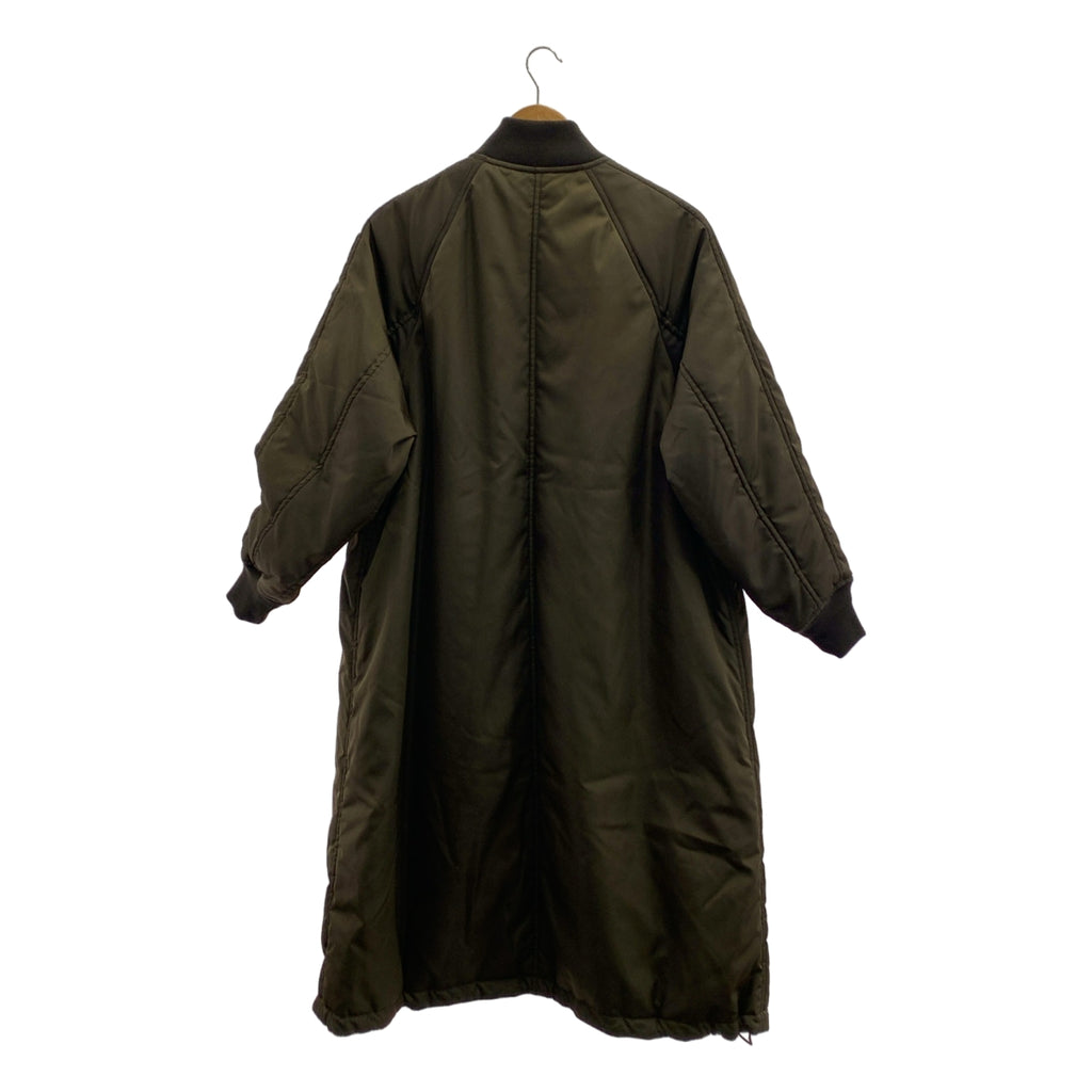 TICCA / ティッカ | ナイロン ロング MA-1 ジップ コート | F | レディース