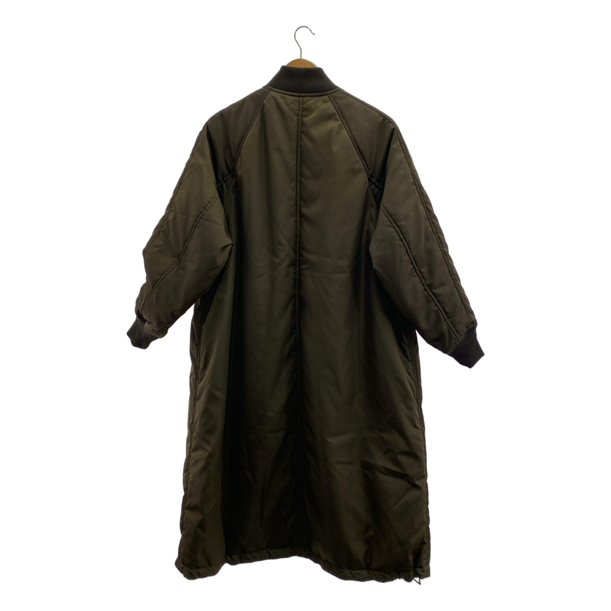 TICCA / ティッカ | ナイロン ロング MA-1 ジップ コート | F | レディース