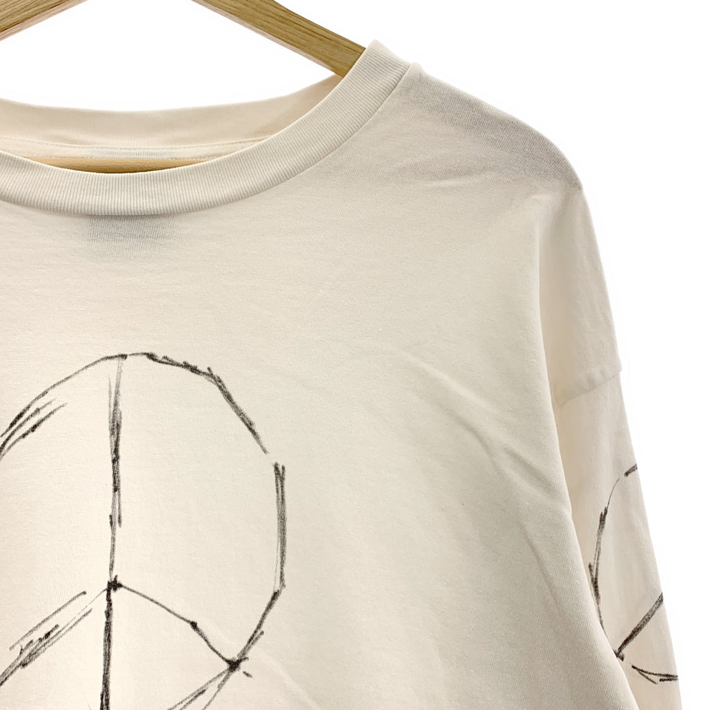 SAINT MICHAEL Mxxxxxx / Saint Michael | 長袖 TEE/LOVE / 做舊印花圓領上衣 | L 碼 | 男款