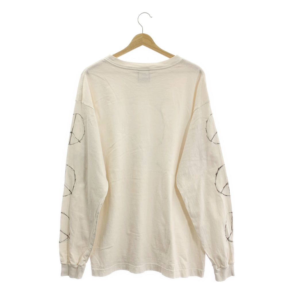 SAINT MICHAEL Mxxxxxx / Saint Michael | 長袖 TEE/LOVE / 做舊印花圓領上衣 | L 碼 | 男款