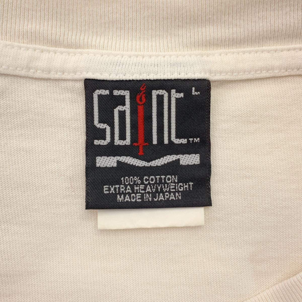 SAINT MICHAEL Mxxxxxx / Saint Michael | 長袖 TEE/LOVE / 做舊印花圓領上衣 | L 碼 | 男款