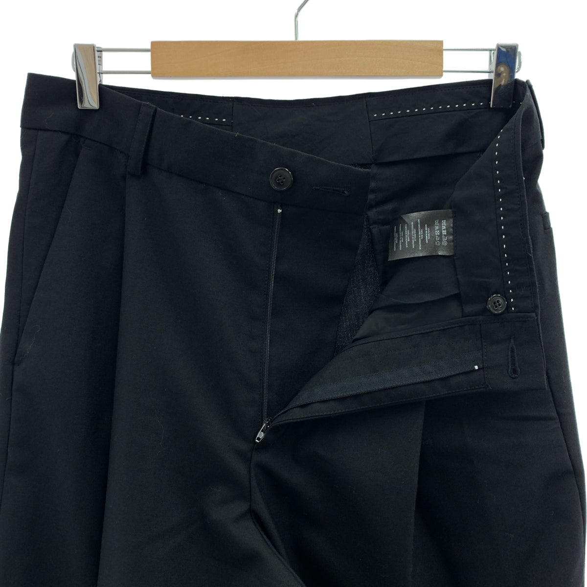 DRIES VAN NOTEN | MWPANTS 羊毛褶皺寬褲 | 尺寸 46 | 男款