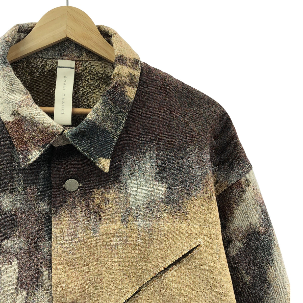 【美品】  SHINYA KOZUKA / シンヤコヅカ | 2023SS | A SLIT WINTER VILLAGE 総柄 ジャガード ジャケット | M | マルチカラー | メンズ