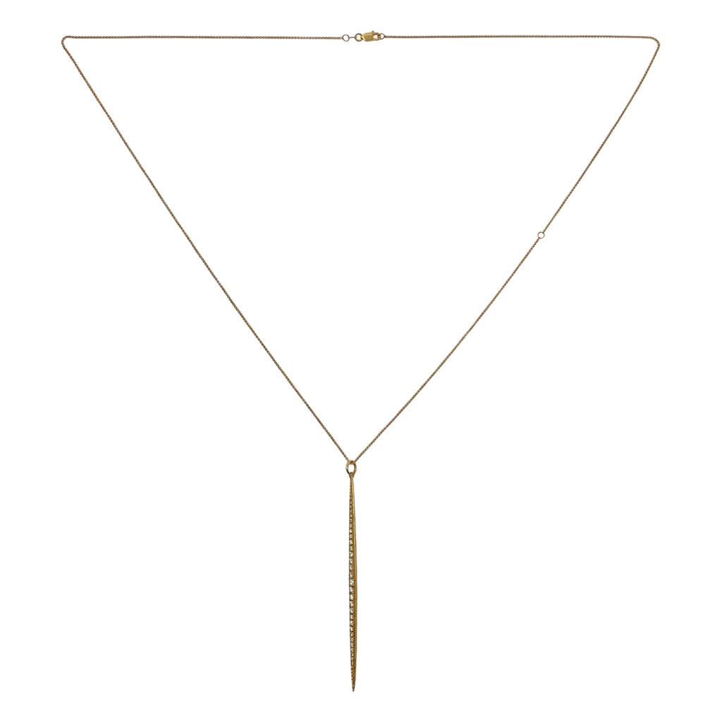 【美品】  MIZUKI / ミズキ | 14KYG ダイヤモンド アイシクル ロングネックレス | ゴールド | レディース