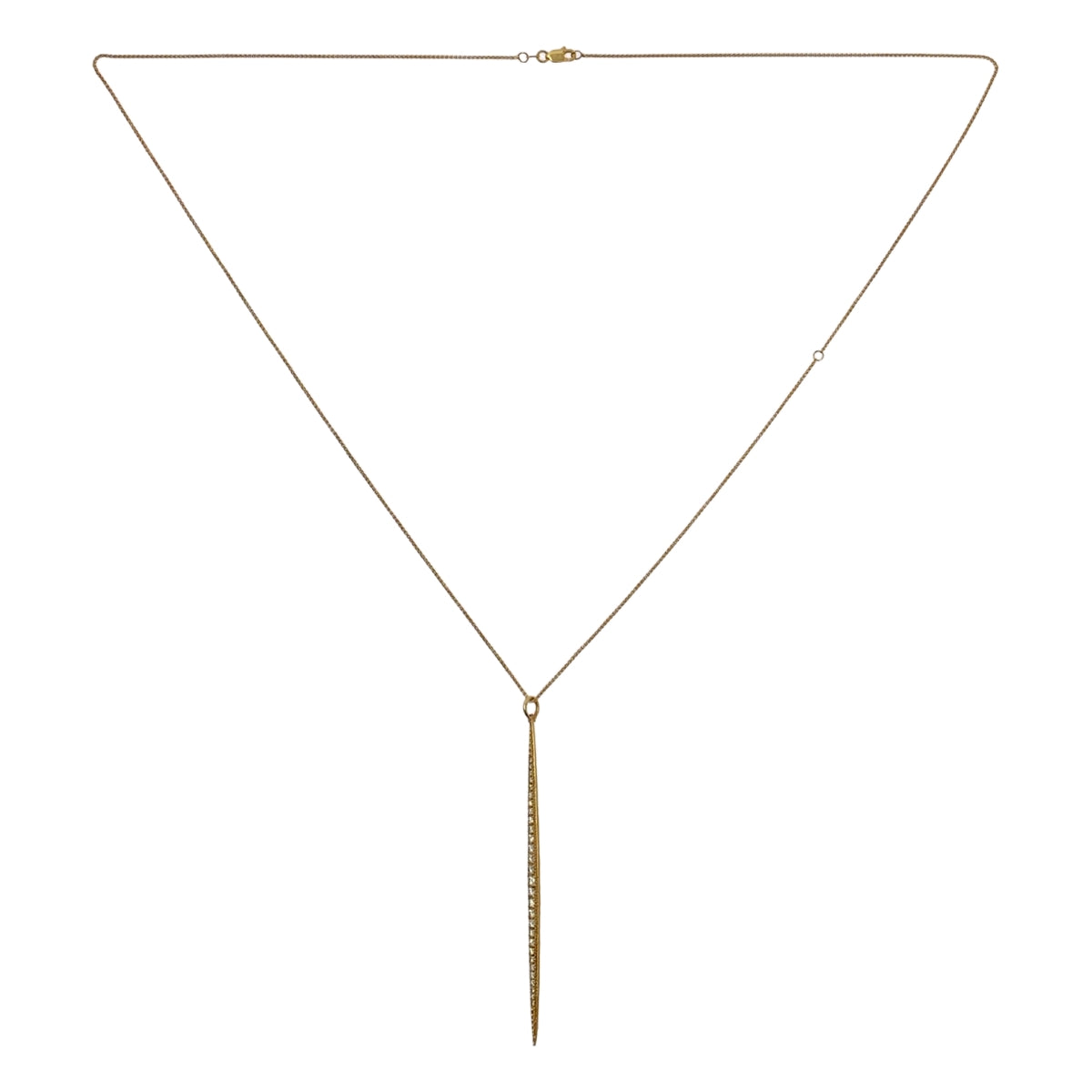 【美品】  MIZUKI / ミズキ | 14KYG ダイヤモンド アイシクル ロングネックレス | ゴールド | レディース