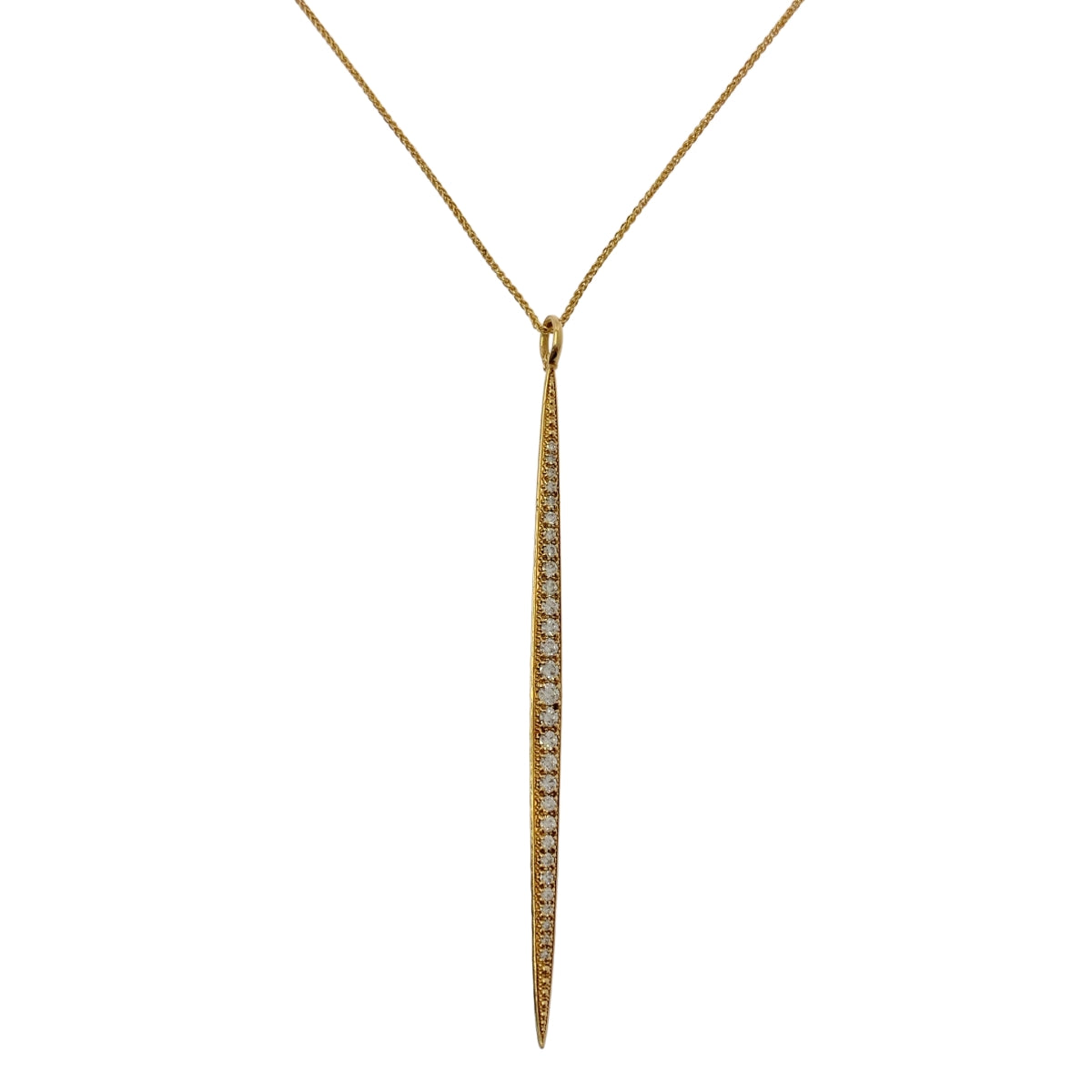 【美品】  MIZUKI / ミズキ | 14KYG ダイヤモンド アイシクル ロングネックレス | ゴールド | レディース
