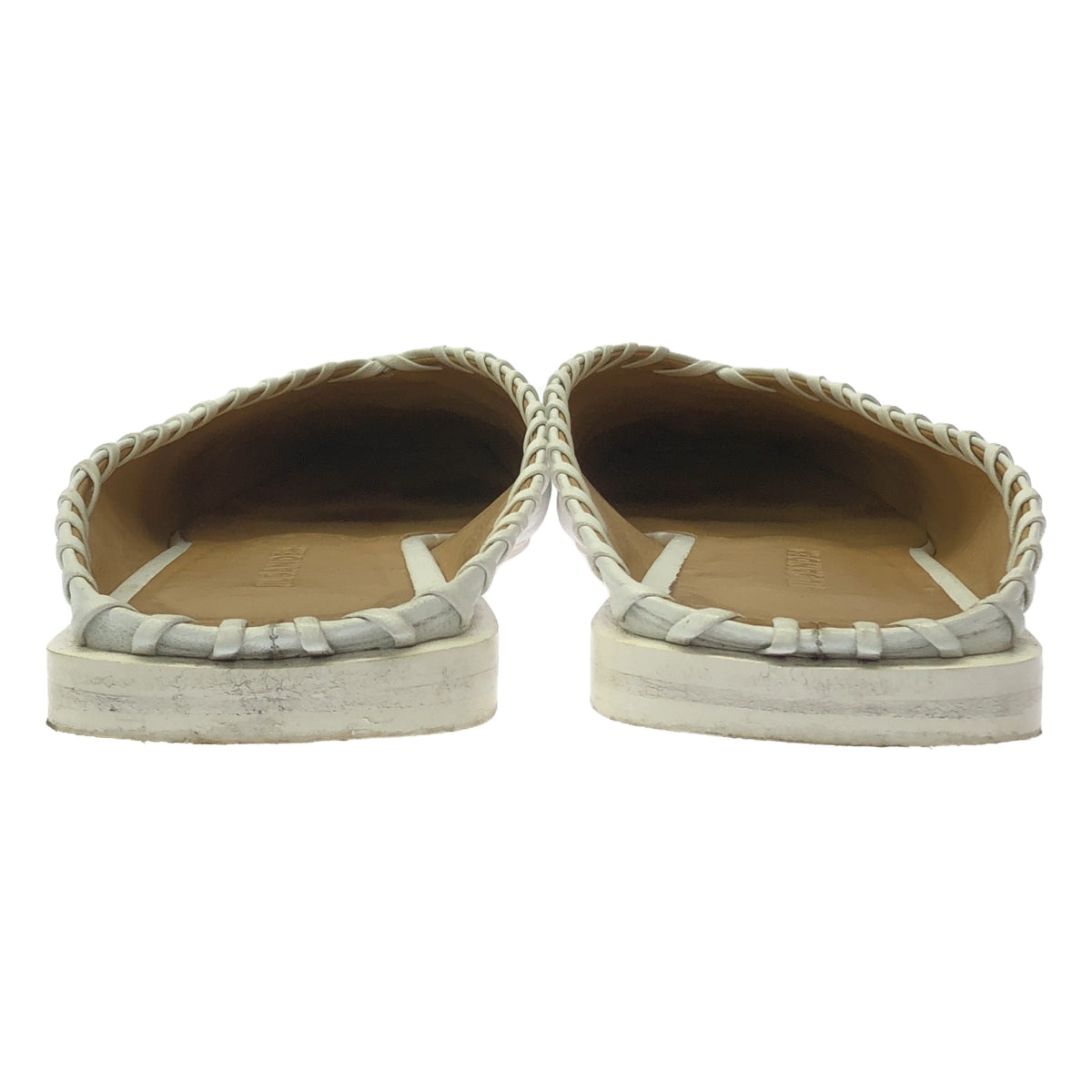 JIL SANDER | Leather square ballet shoes | 37 | Women's