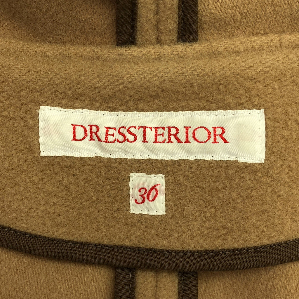 DRESSTERIOR / ドレステリア | ウール フード ガウンコート | 36 | ベージュ | レディース