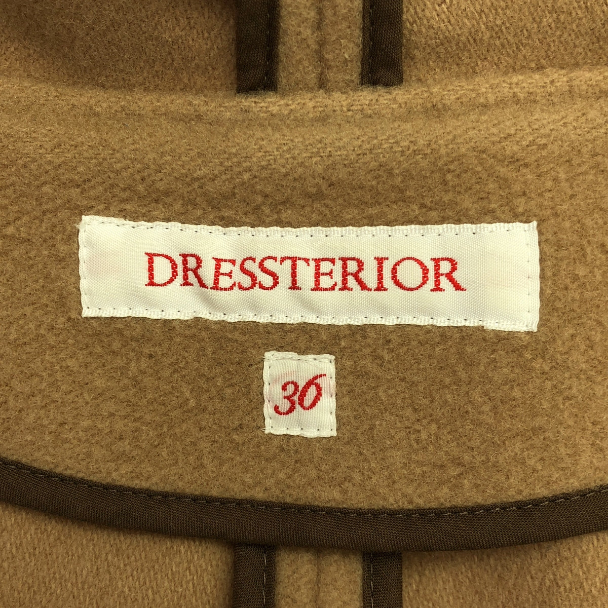 DRESSTERIOR / ドレステリア | ウール フード ガウンコート | 36 | ベージュ | レディース