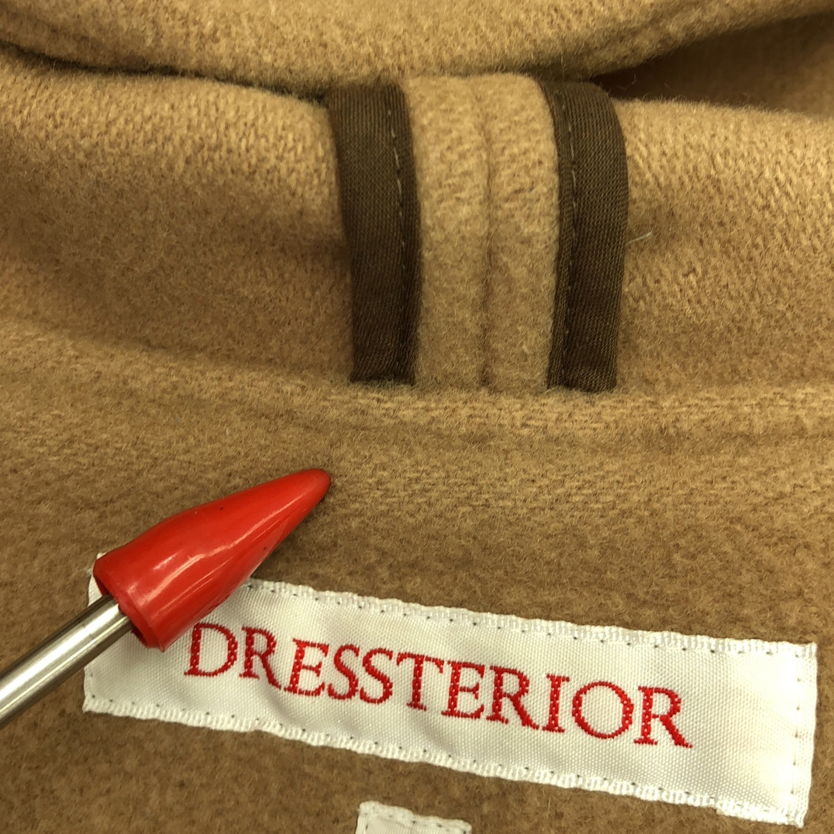 DRESSTERIOR / ドレステリア | ウール フード ガウンコート | 36 | ベージュ | レディース