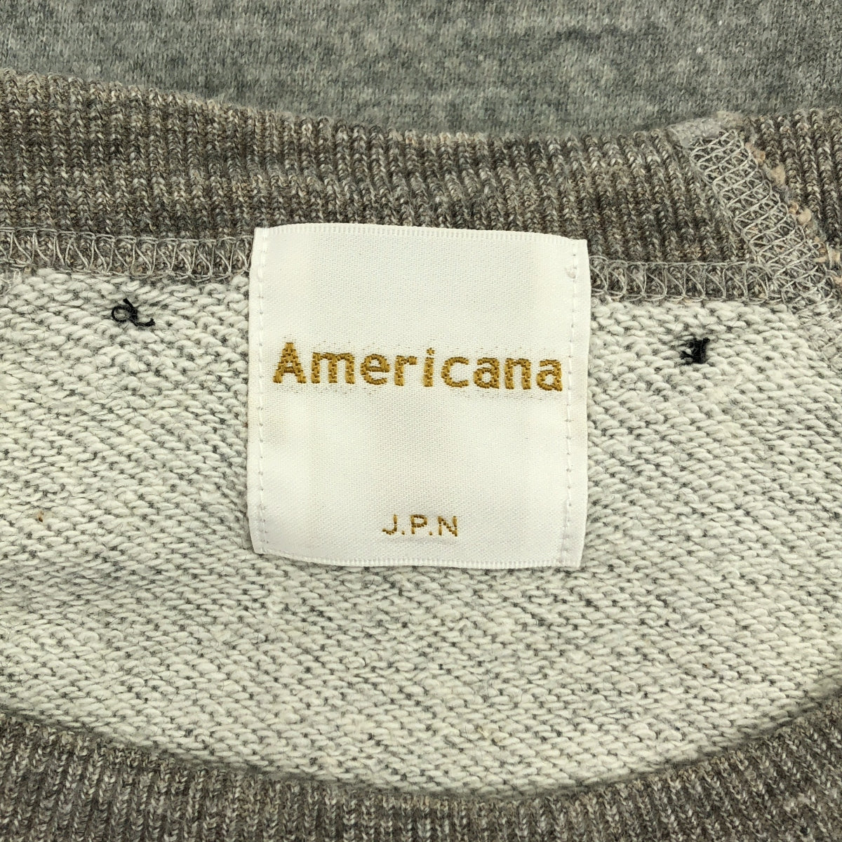 Americana / アメリカーナ | セパレートポケット フード付  スウェット | グレー | レディース