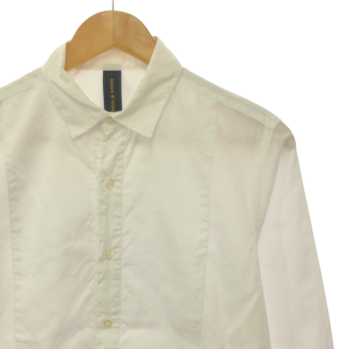 MIHARA YASUHIRO | Cotton front panel dress shirt | 46 | Men's