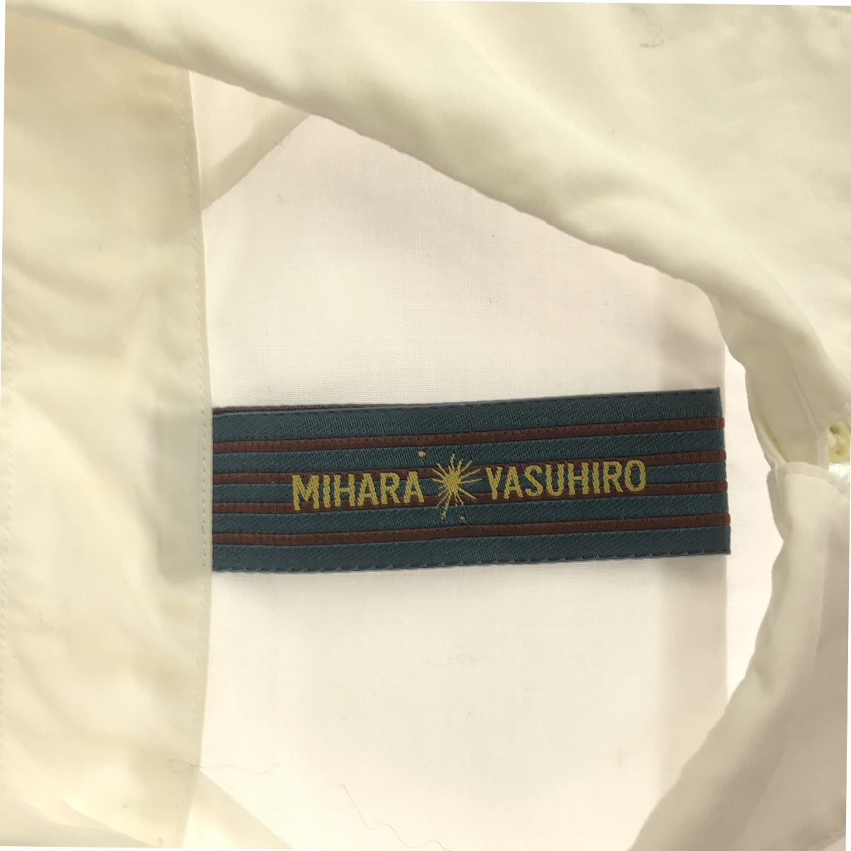 MIHARA YASUHIRO | Cotton front panel dress shirt | 46 | Men's