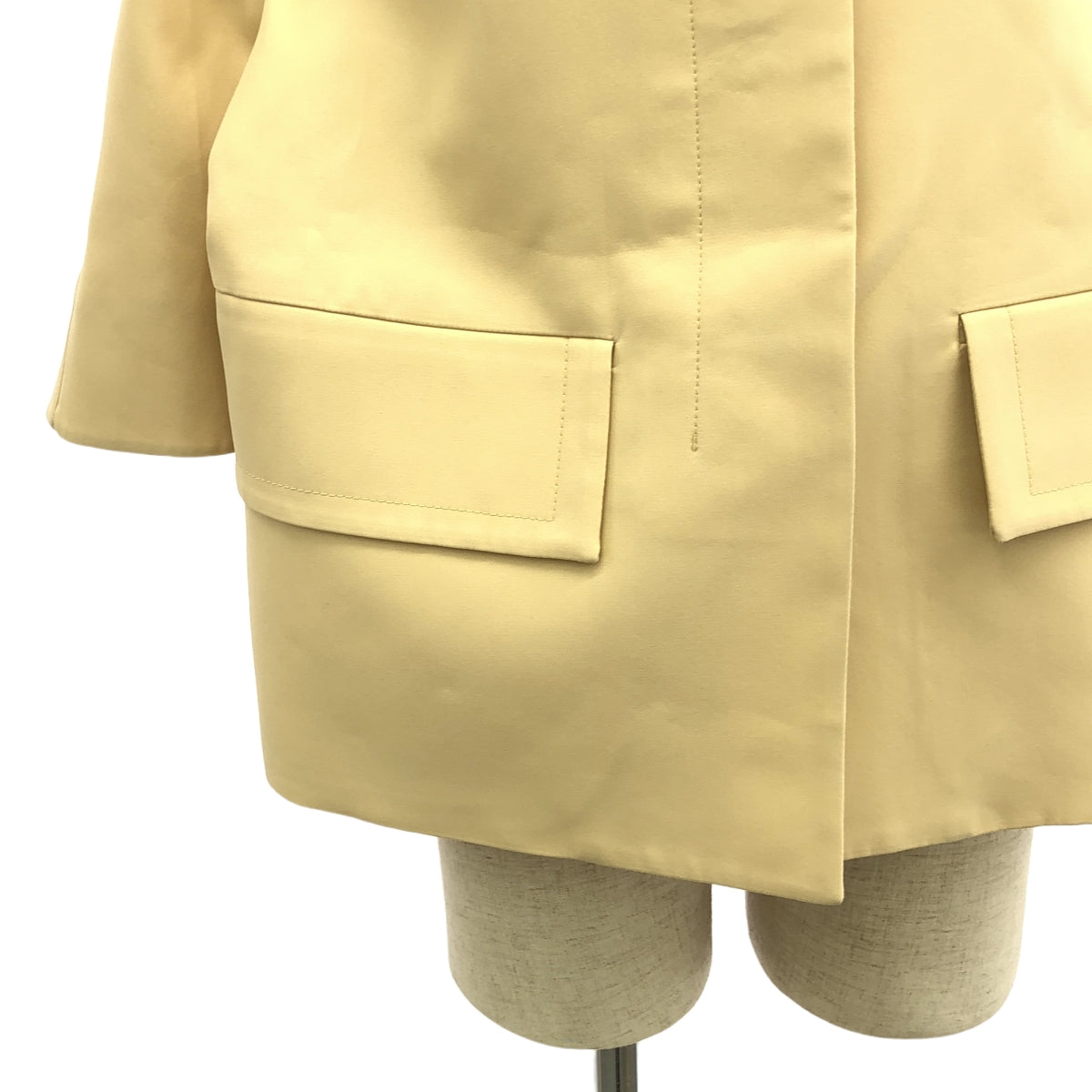 JIL SANDER / ジルサンダー | Wide Sleeve Jacket / バイカラー ワイドスリーブ ジャケット / 総裏地 | 32 | ベージュ | レディース