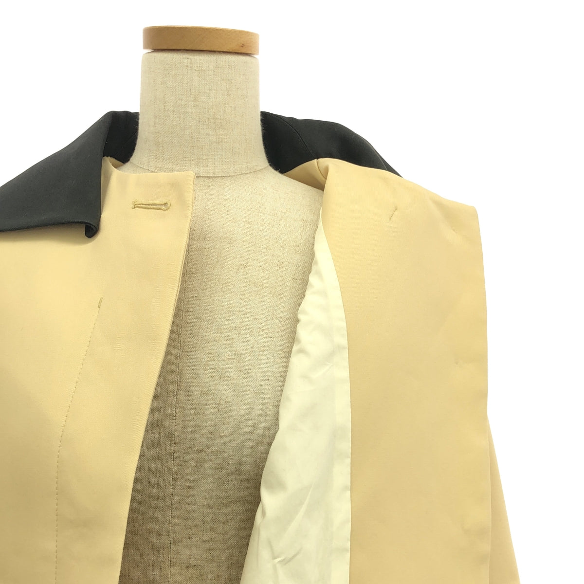 JIL SANDER / ジルサンダー | Wide Sleeve Jacket / バイカラー ワイドスリーブ ジャケット / 総裏地 | 32 | ベージュ | レディース