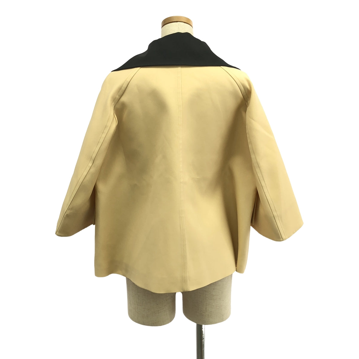 JIL SANDER / ジルサンダー | Wide Sleeve Jacket / バイカラー ワイドスリーブ ジャケット / 総裏地 | 32 | ベージュ | レディース